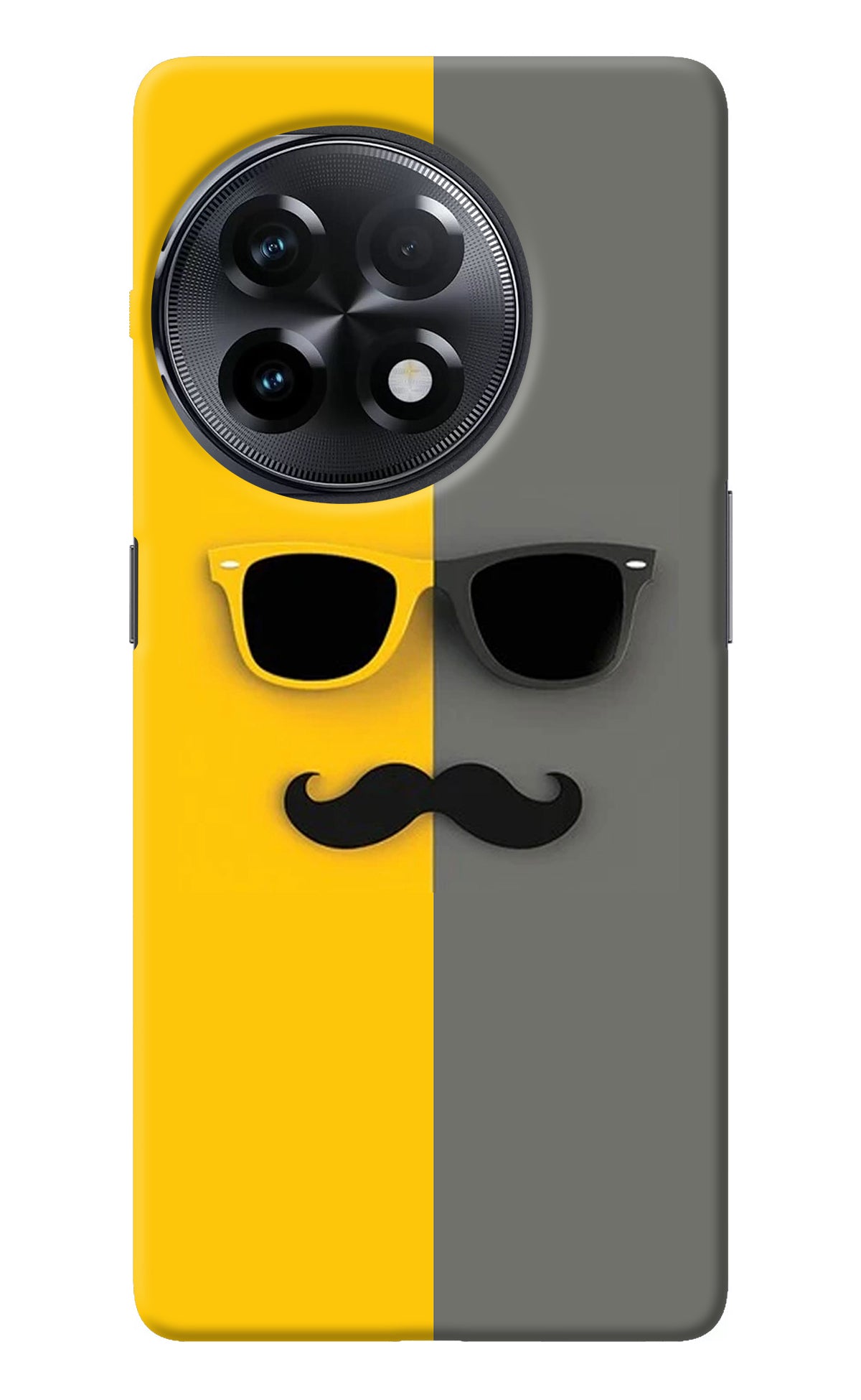 Sunglasses with Mustache OnePlus 11R Back Cover