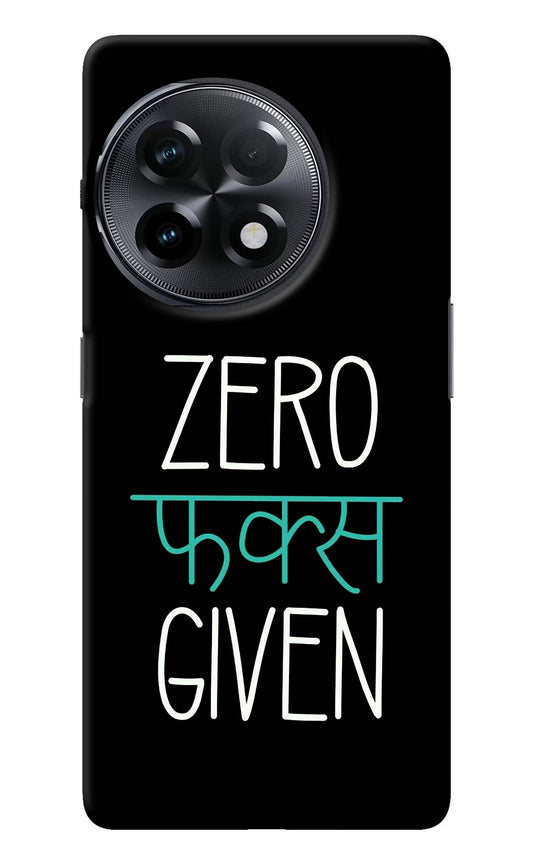 Zero Fucks Given OnePlus 11R Back Cover