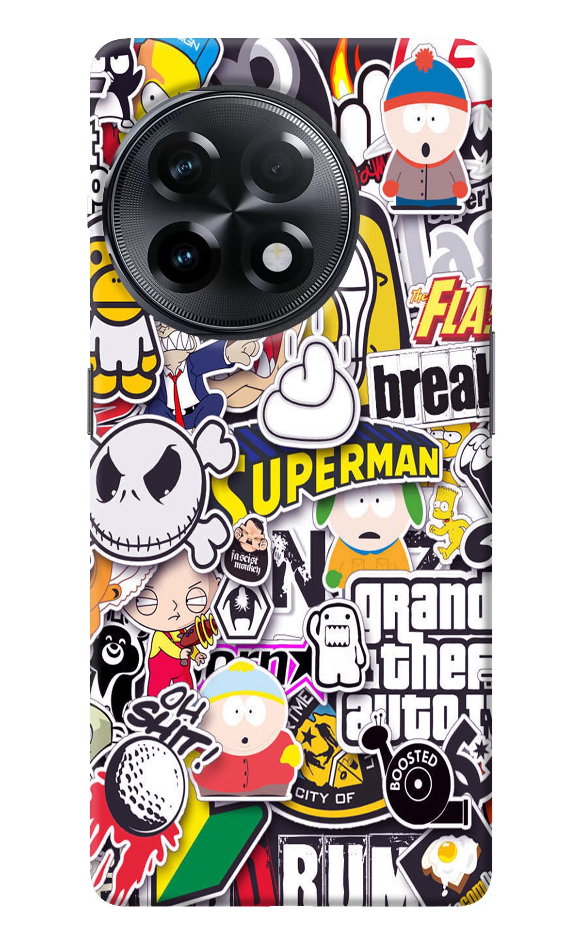 Sticker Bomb OnePlus 11R Back Cover