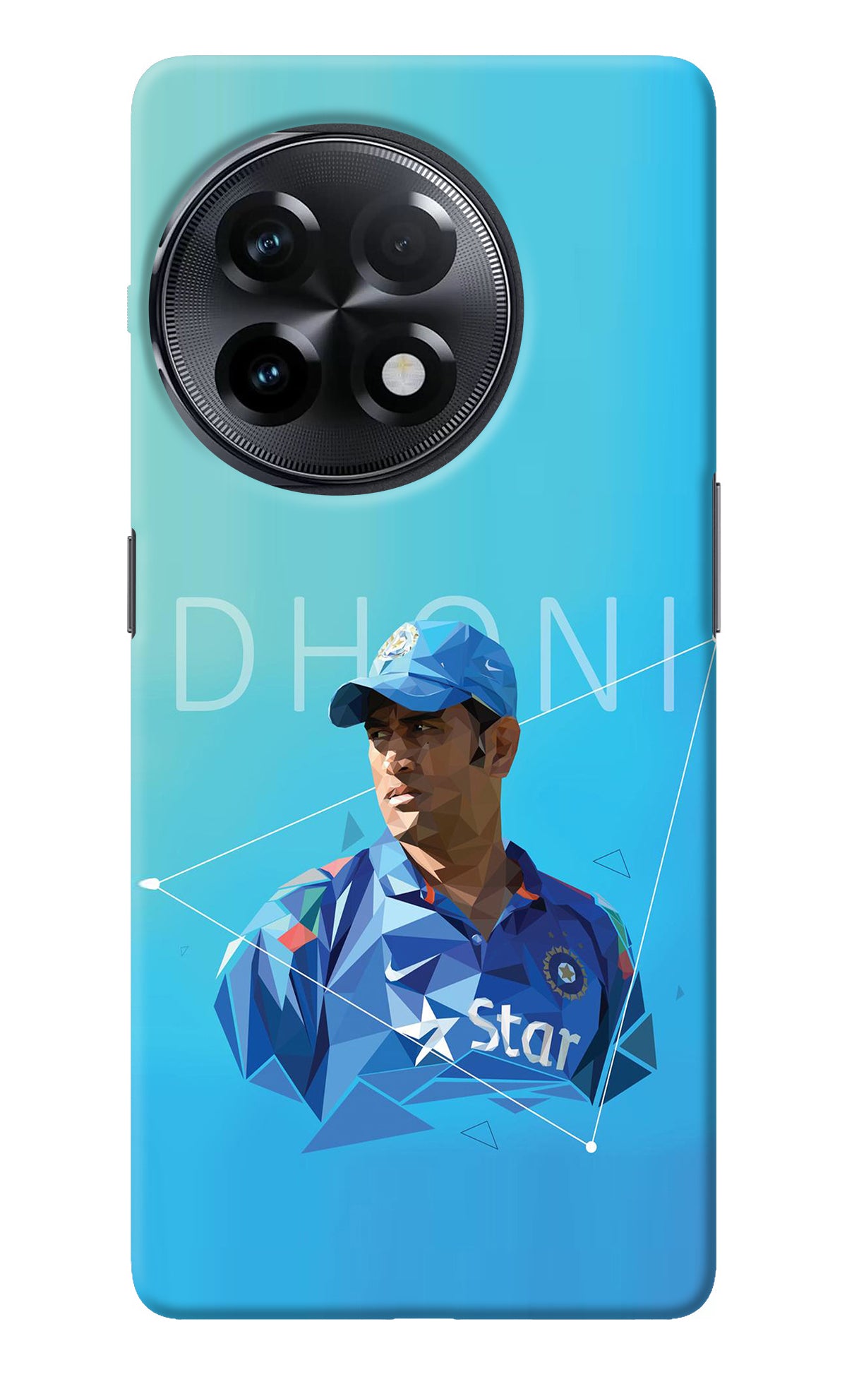 Dhoni Artwork OnePlus 11R Back Cover