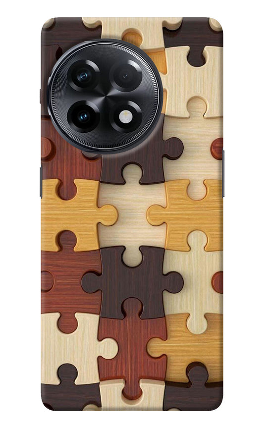 Wooden Puzzle OnePlus 11R Back Cover