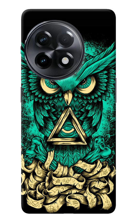 Green Owl OnePlus 11R Back Cover