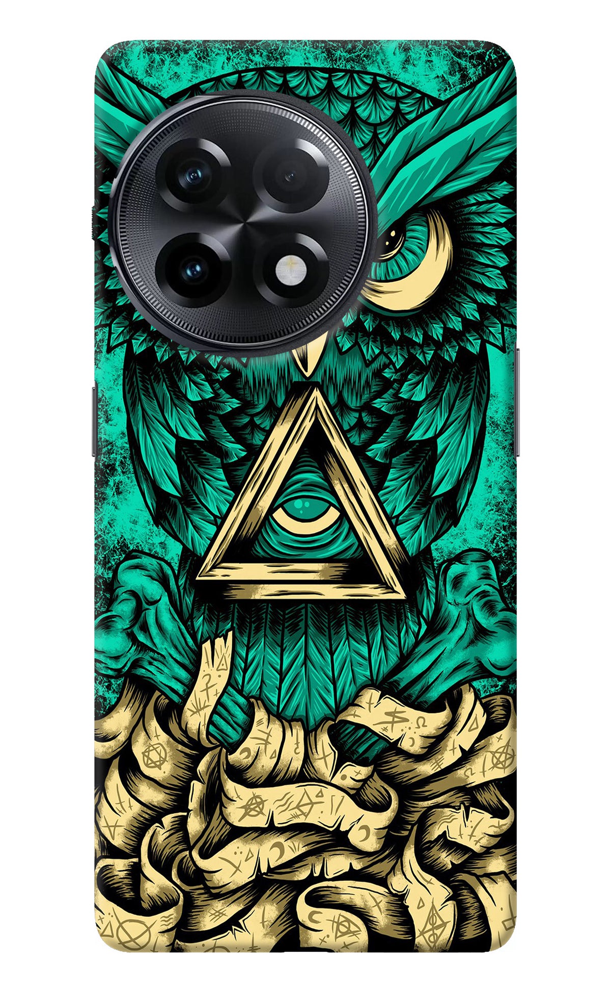 Green Owl OnePlus 11R Back Cover