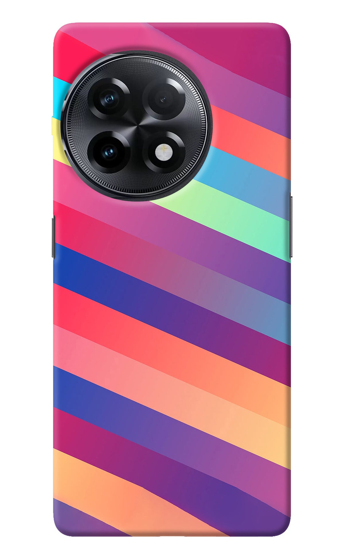 Stripes color OnePlus 11R Back Cover