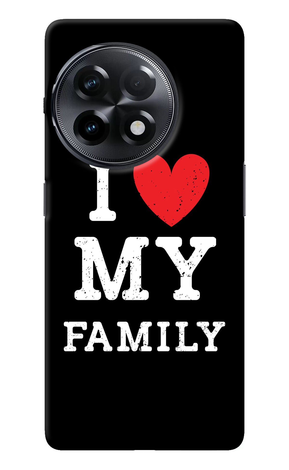 I Love My Family OnePlus 11R Back Cover