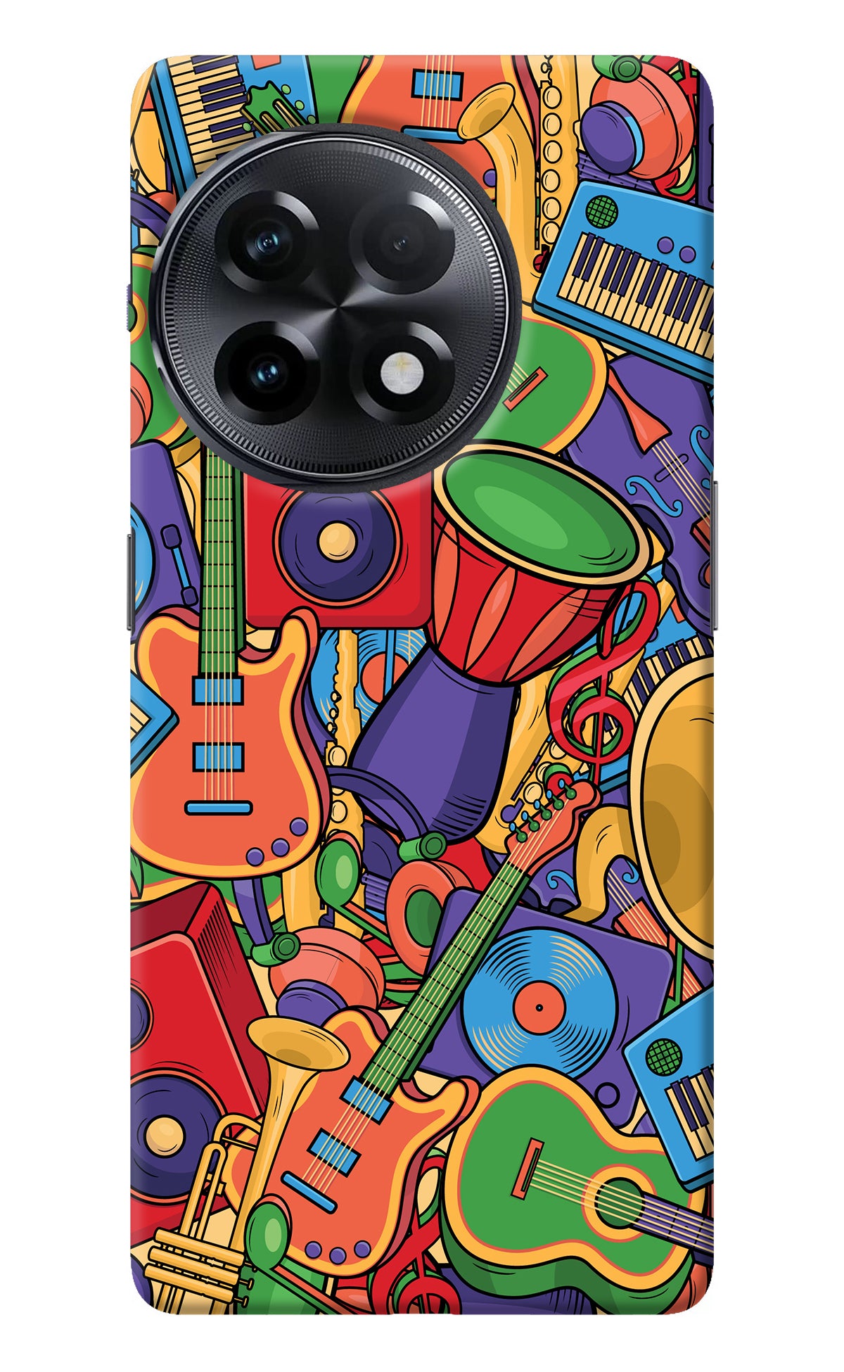 Music Instrument Doodle OnePlus 11R Back Cover