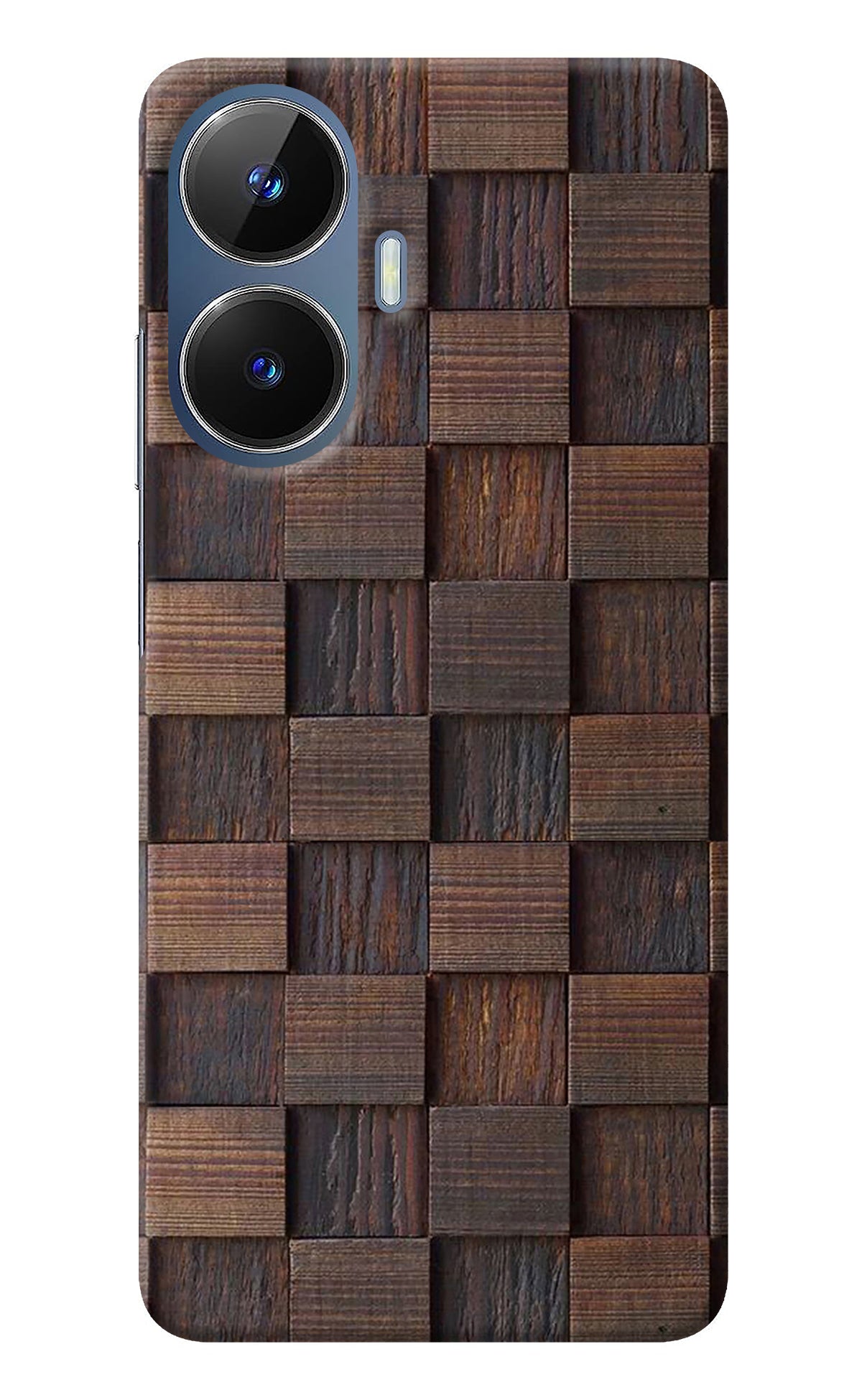Wooden Cube Design Realme C55/N55 Back Cover
