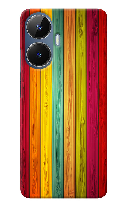 Multicolor Wooden Realme C55/N55 Back Cover