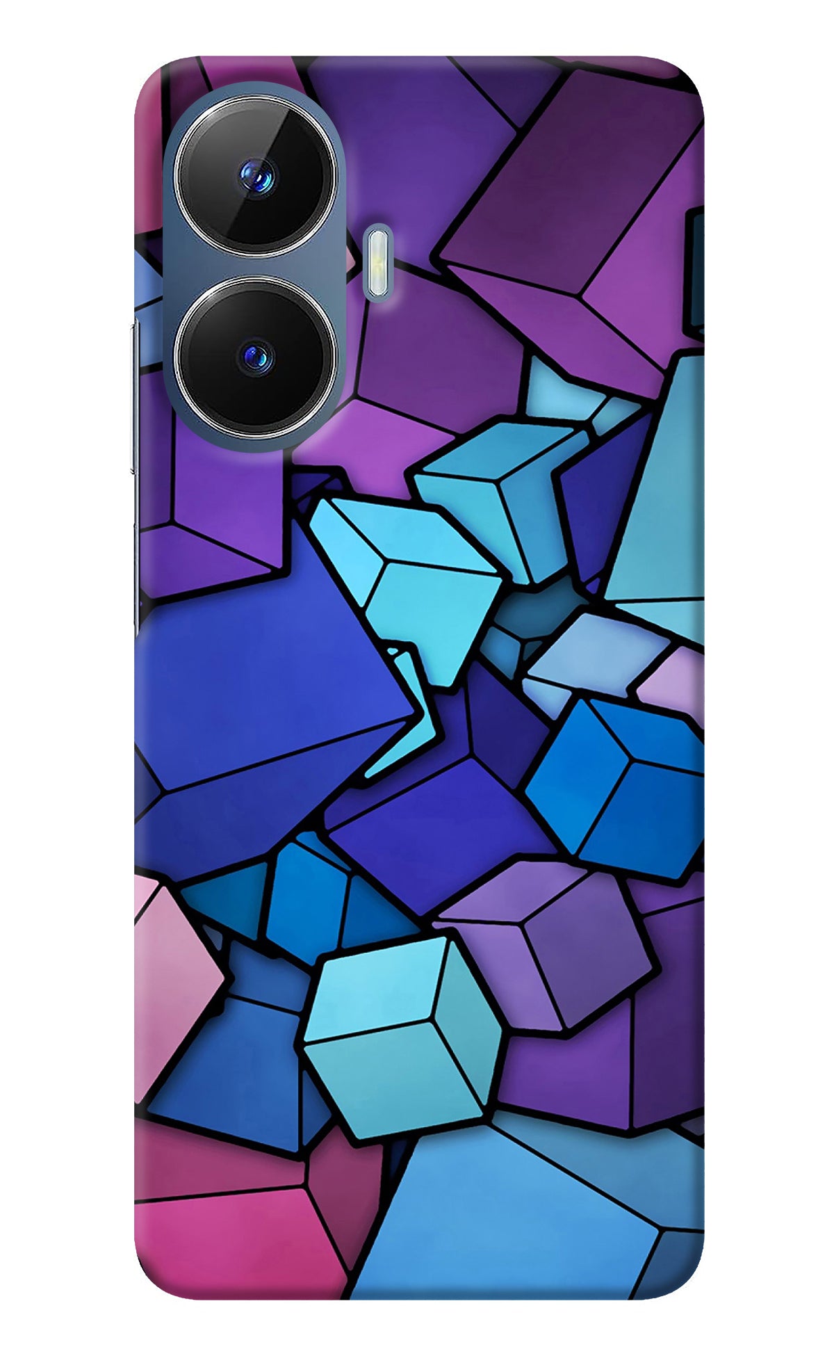 Cubic Abstract Realme C55/N55 Back Cover