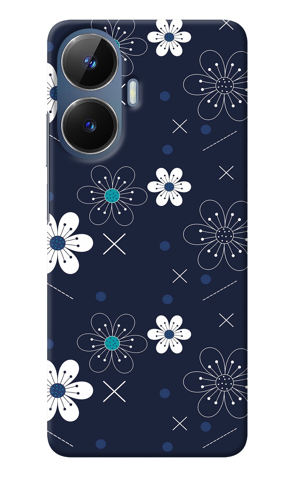 Flowers Realme C55/N55 Back Cover