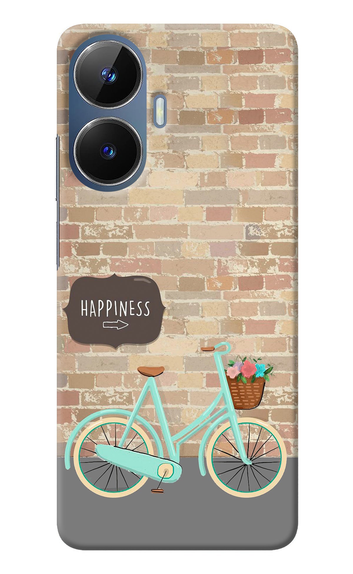 Happiness Artwork Realme C55/N55 Back Cover