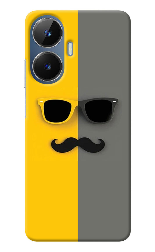 Sunglasses with Mustache Realme C55/N55 Back Cover