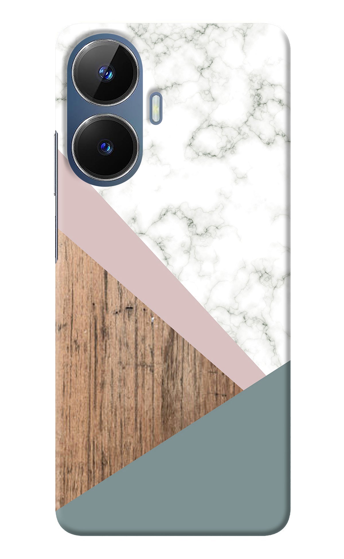 Marble wood Abstract Realme C55/N55 Back Cover