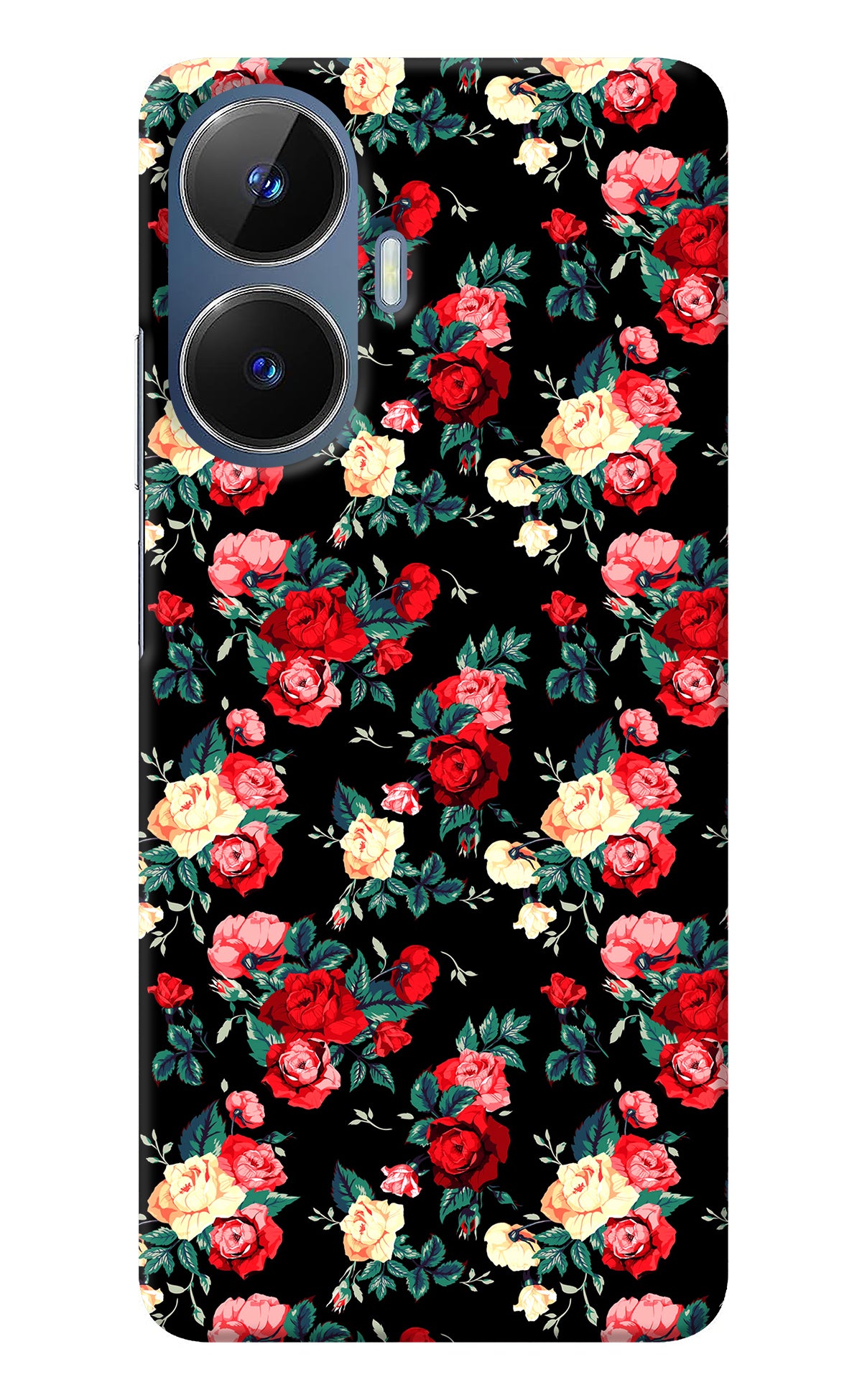 Rose Pattern Realme C55/N55 Back Cover