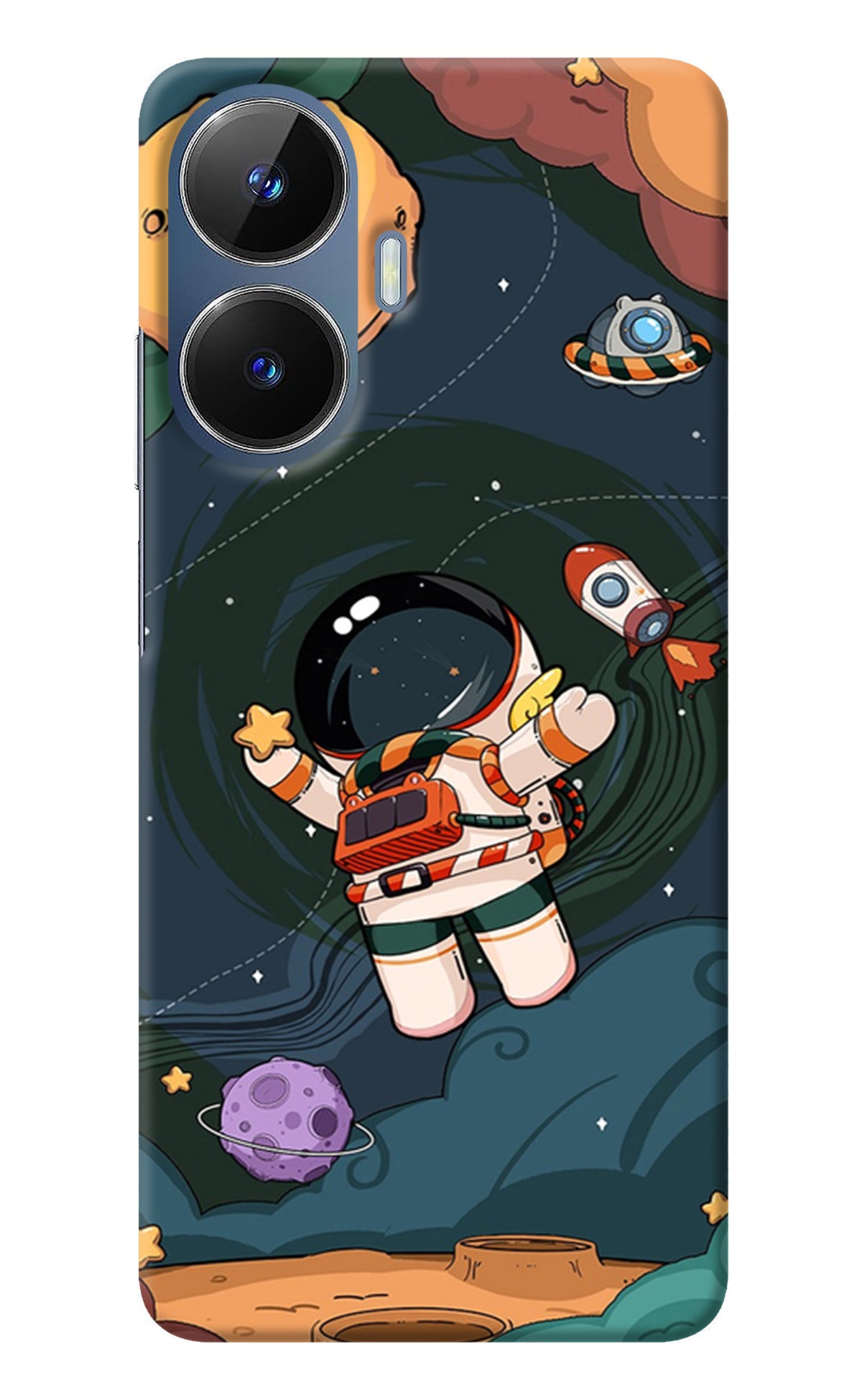 Cartoon Astronaut Realme C55/N55 Back Cover
