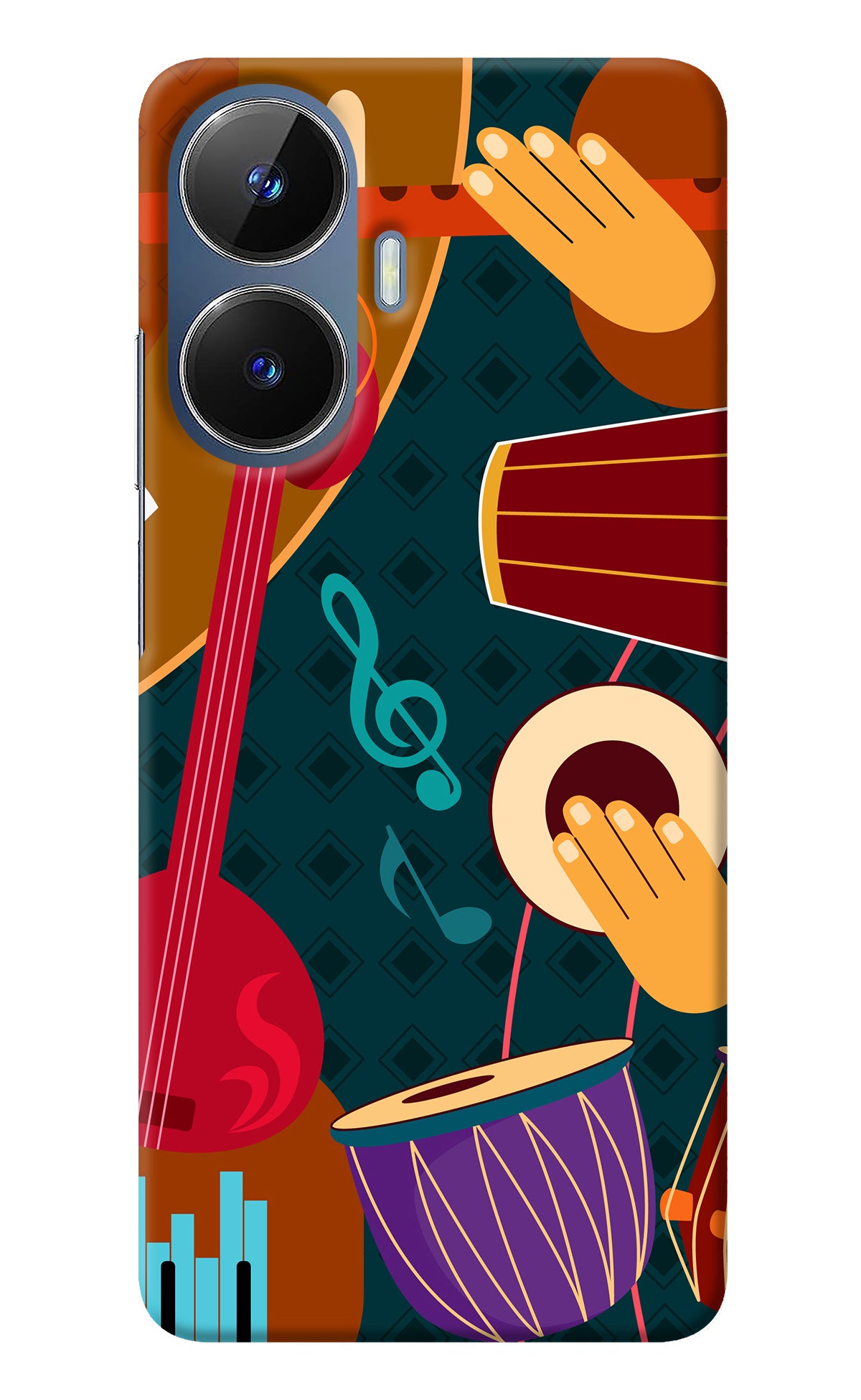 Music Instrument Realme C55/N55 Back Cover