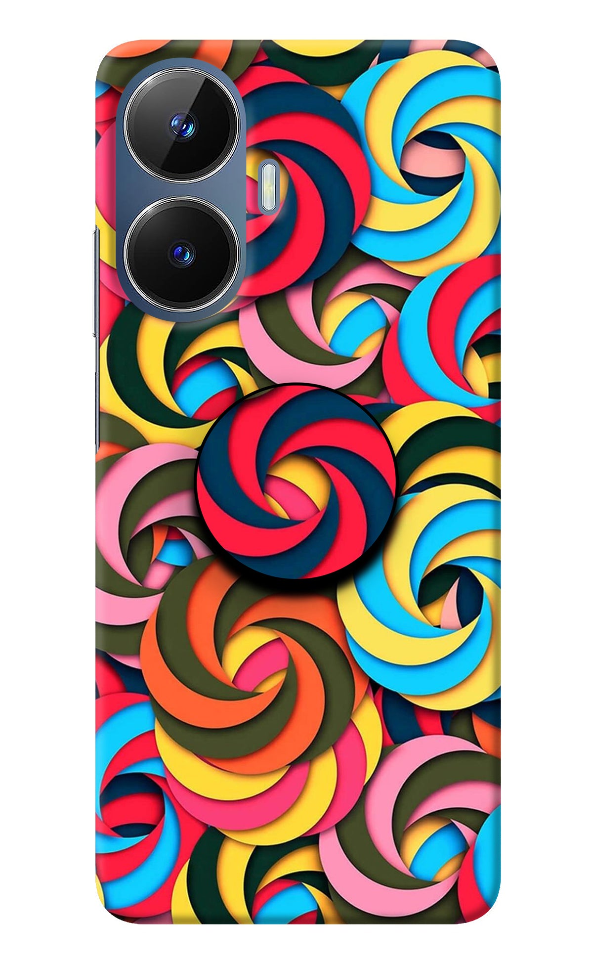 Spiral Pattern Realme C55/N55 Pop Case