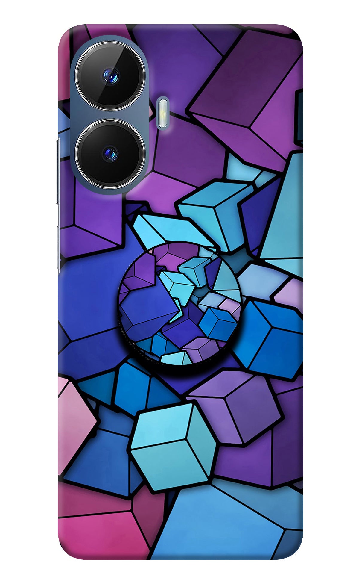 Cubic Abstract Realme C55/N55 Pop Case