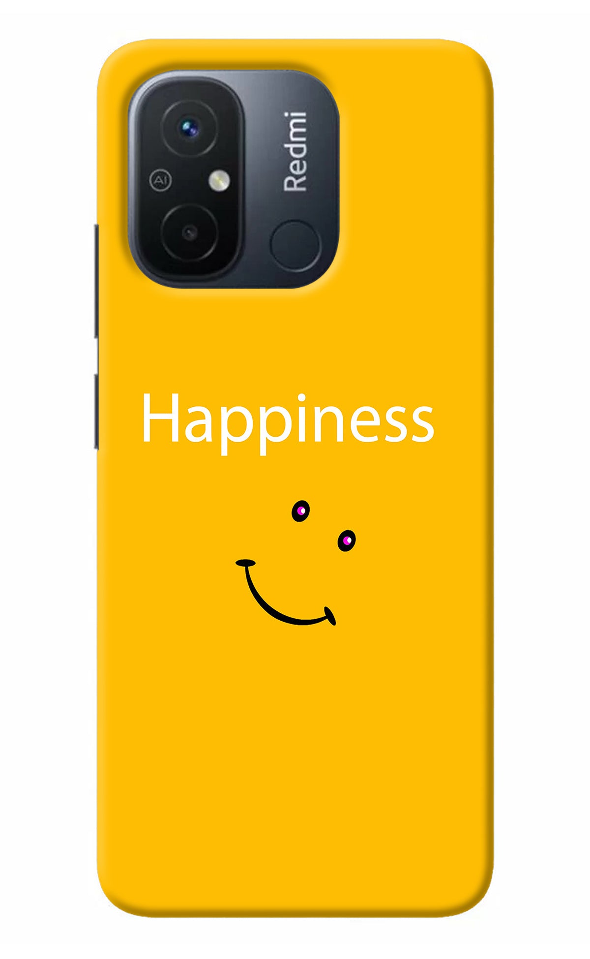 Happiness With Smiley Redmi 12C Back Cover