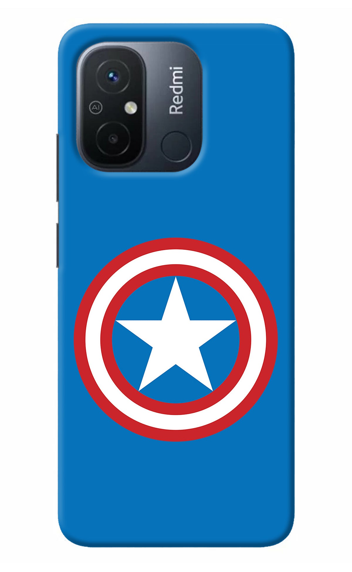 Captain America Logo Redmi 12C Back Cover