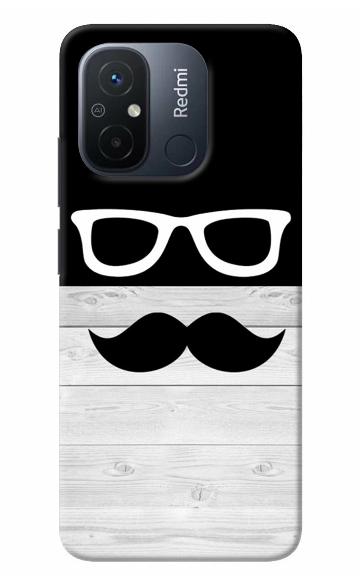 Mustache Redmi 12C Back Cover