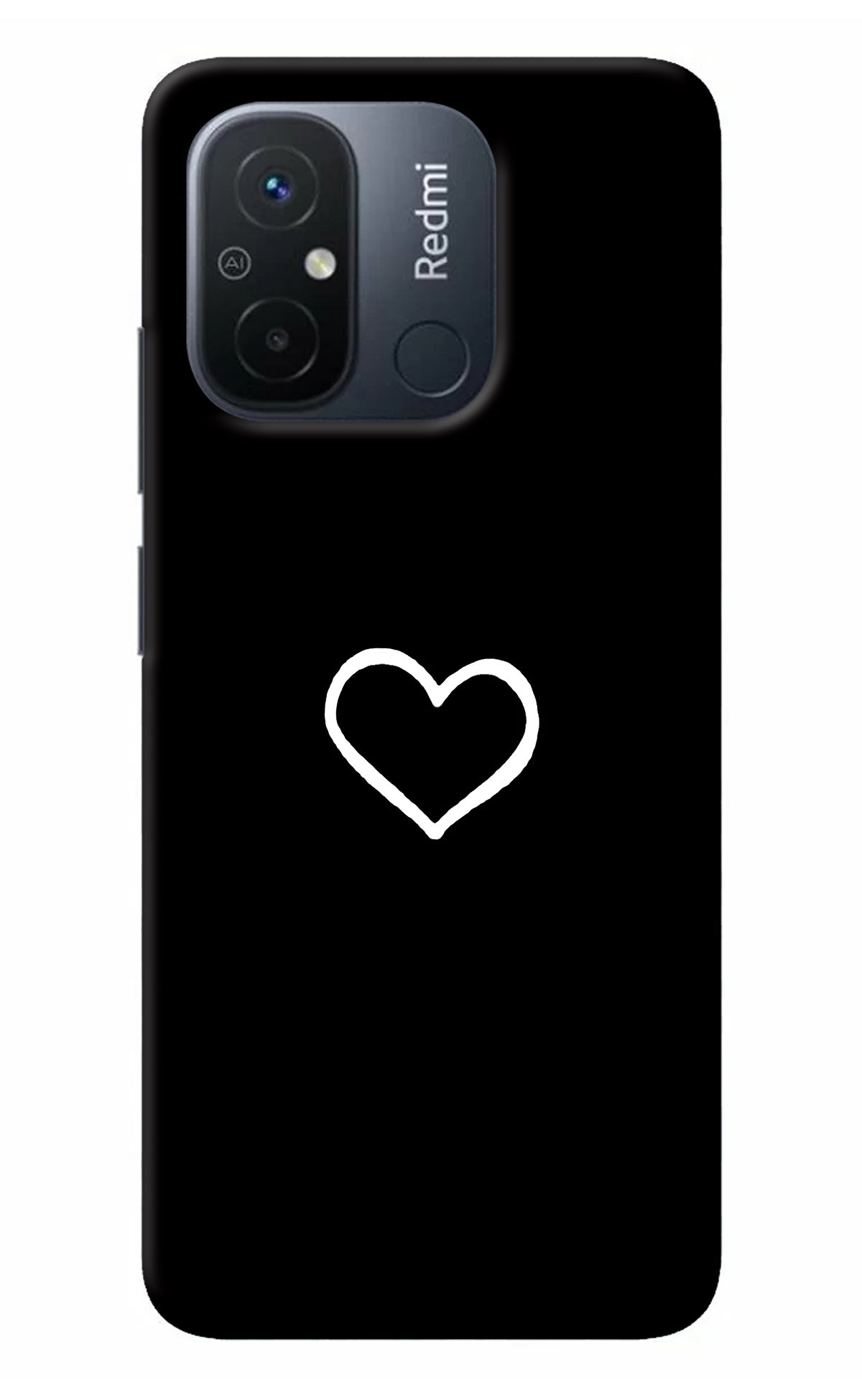 Heart Redmi 12C Back Cover