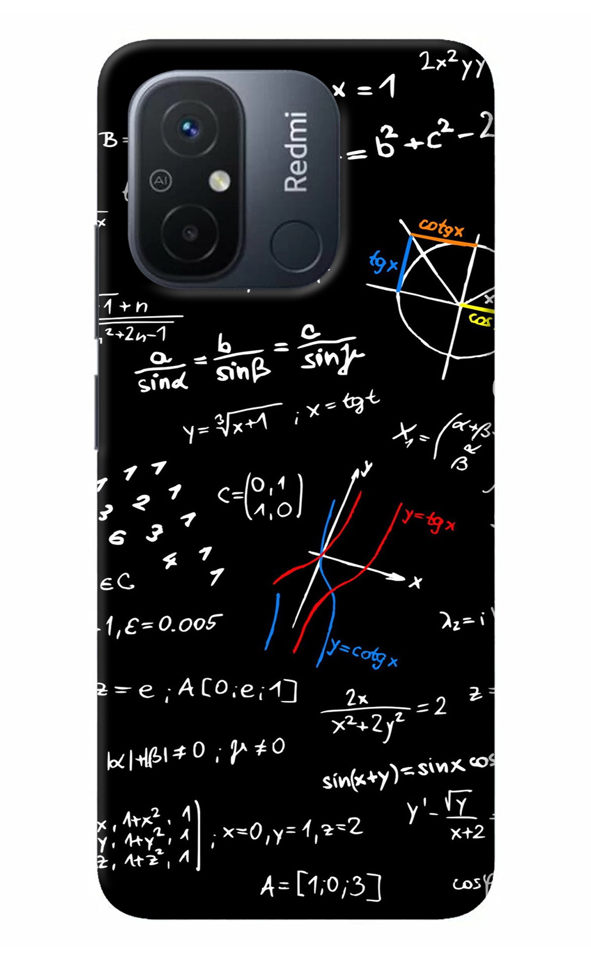 Mathematics Formula Redmi 12C Back Cover