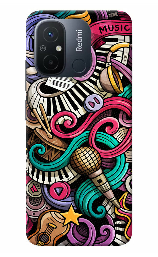 Music Abstract Redmi 12C Back Cover