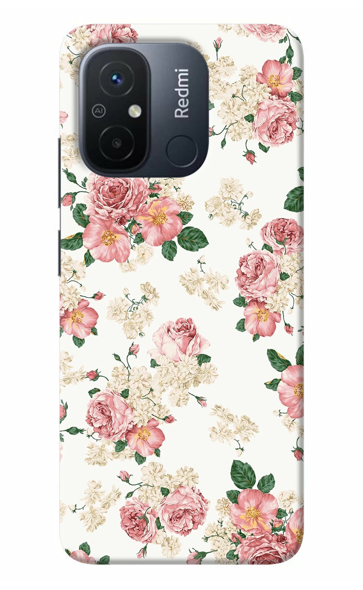 Flowers Redmi 12C Back Cover