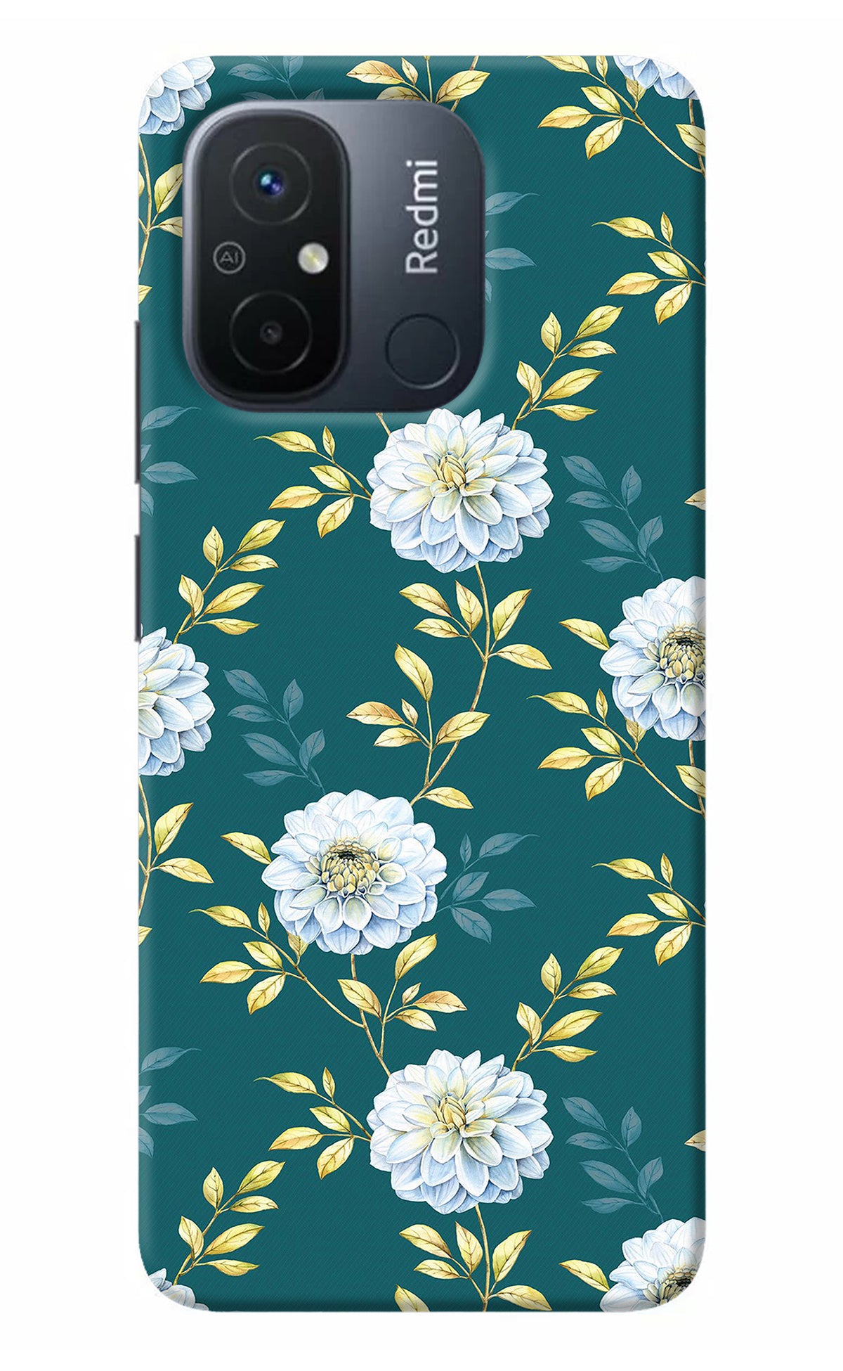 Flowers Redmi 12C Back Cover