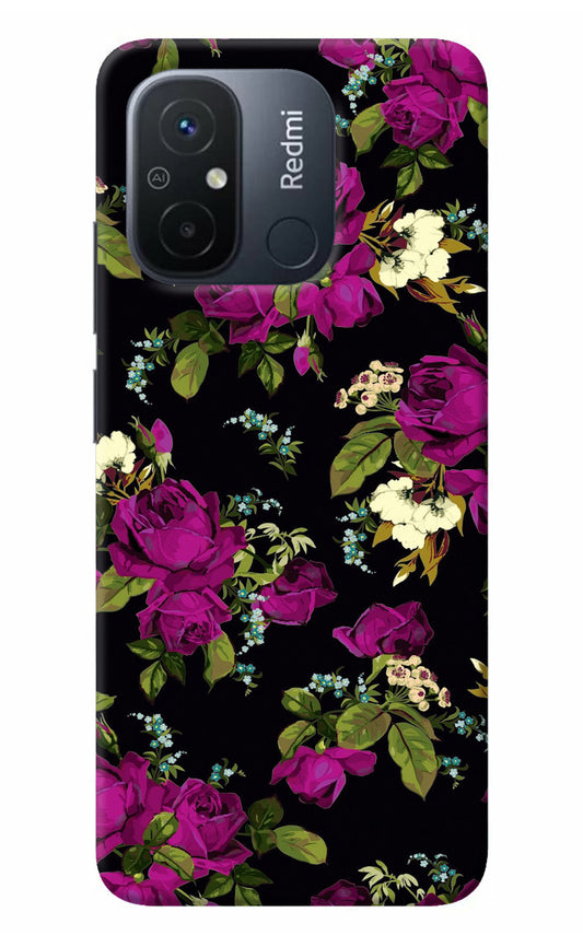 Flowers Redmi 12C Back Cover