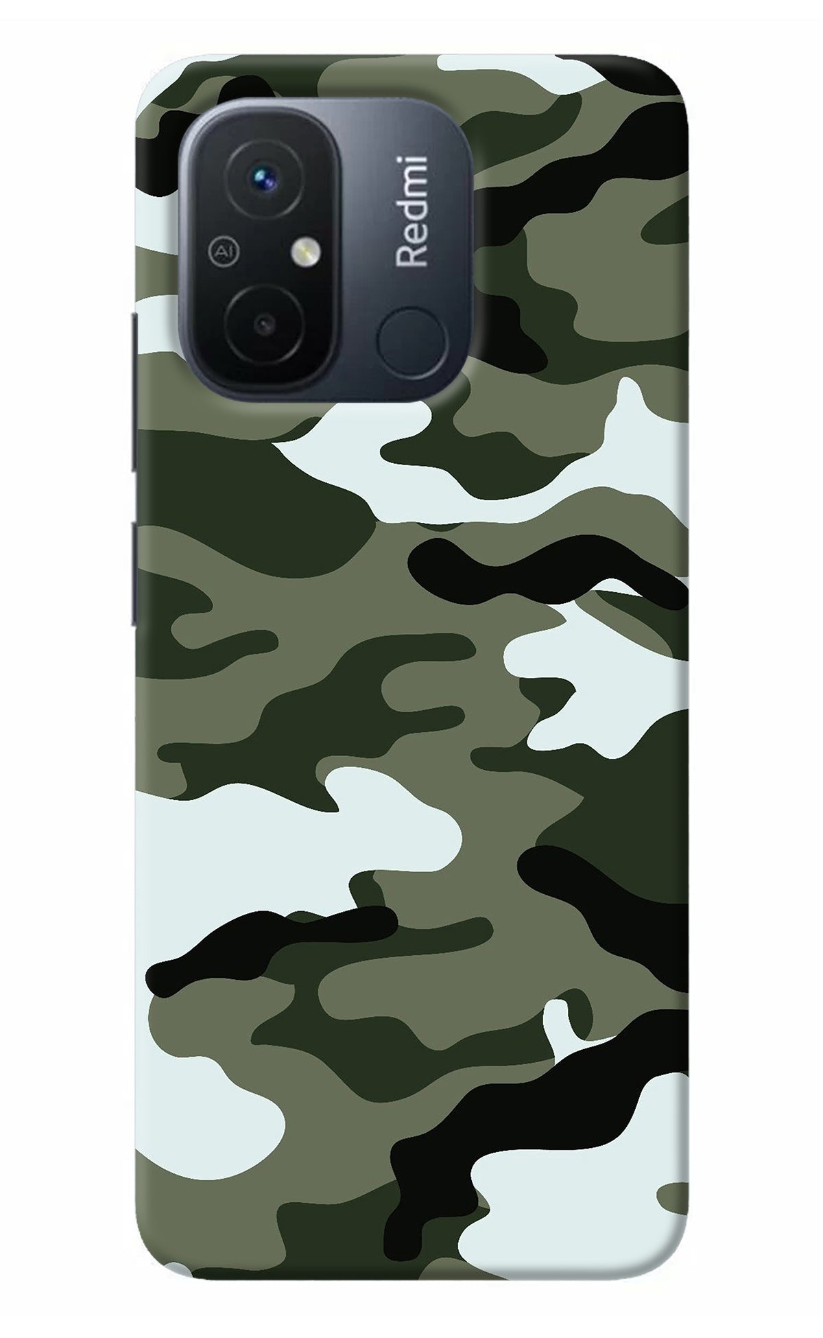 Camouflage Redmi 12C Back Cover