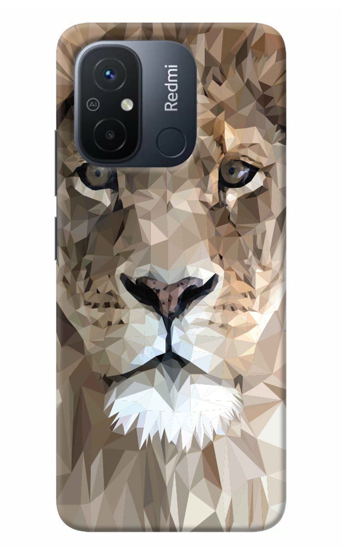 Lion Art Redmi 12C Back Cover