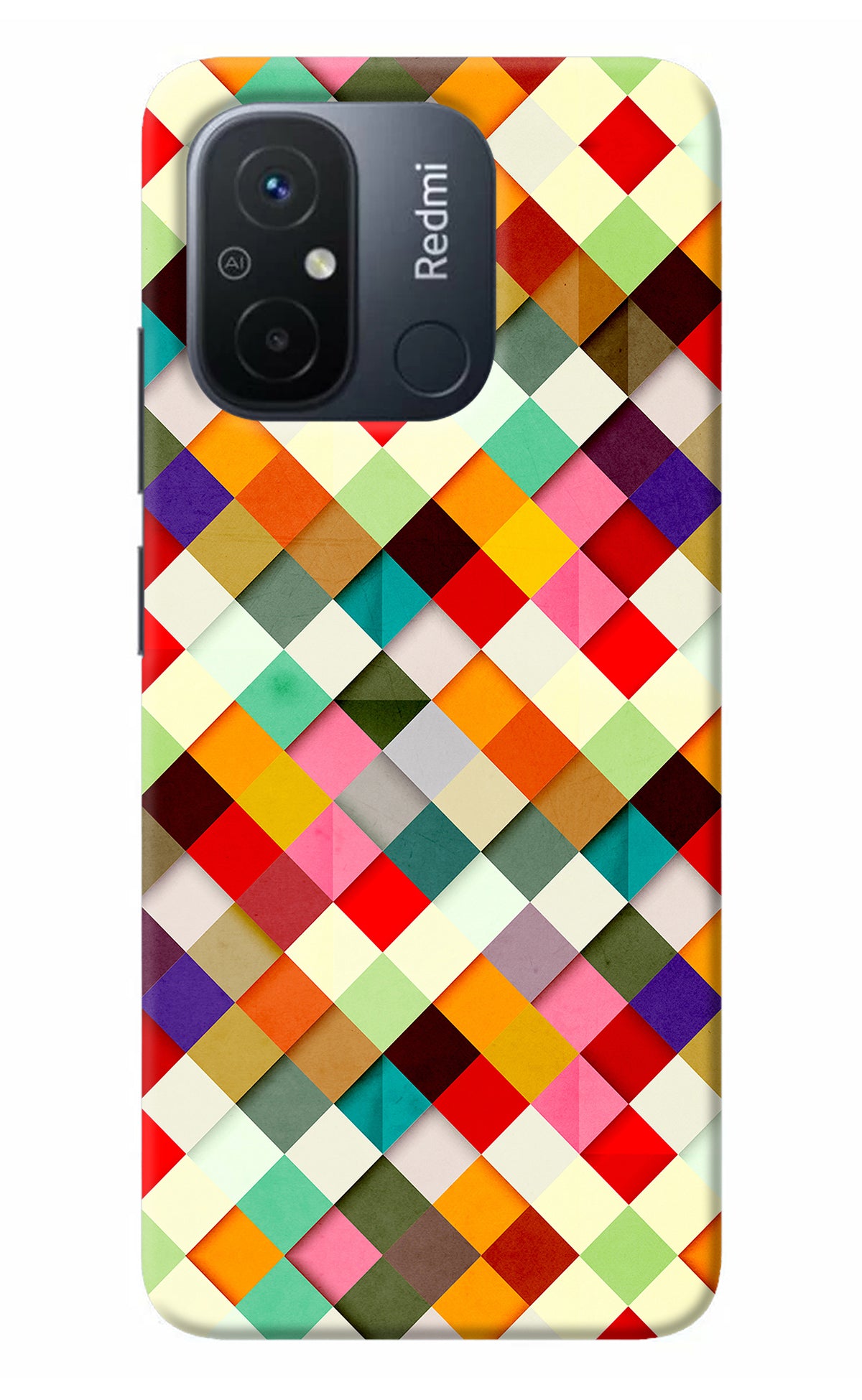 Geometric Abstract Colorful Redmi 12C Back Cover