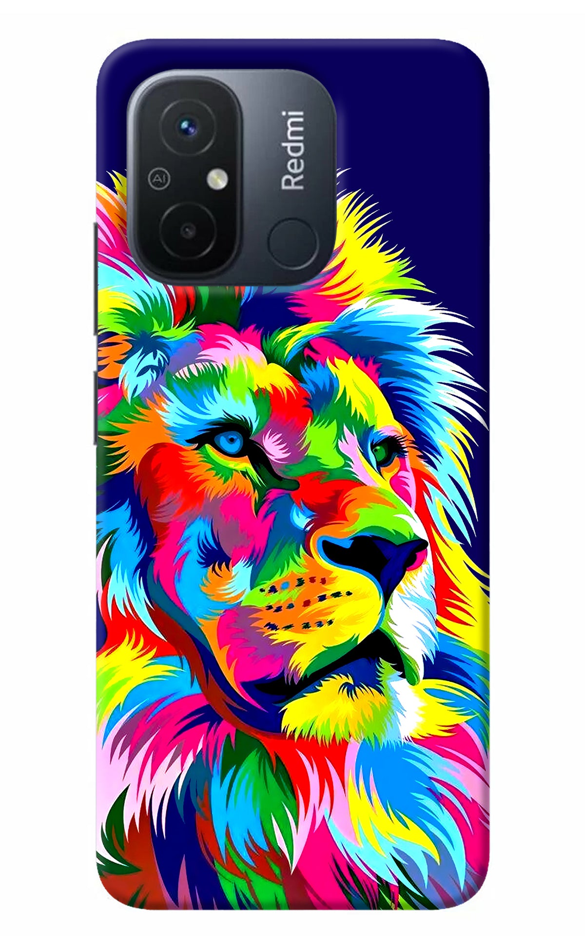 Vector Art Lion Redmi 12C Back Cover