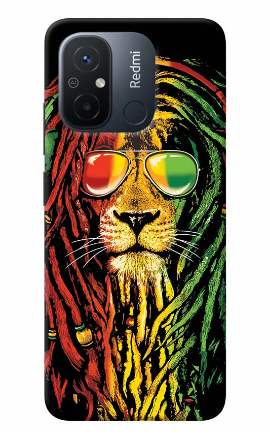 Rasta Lion Redmi 12C Back Cover