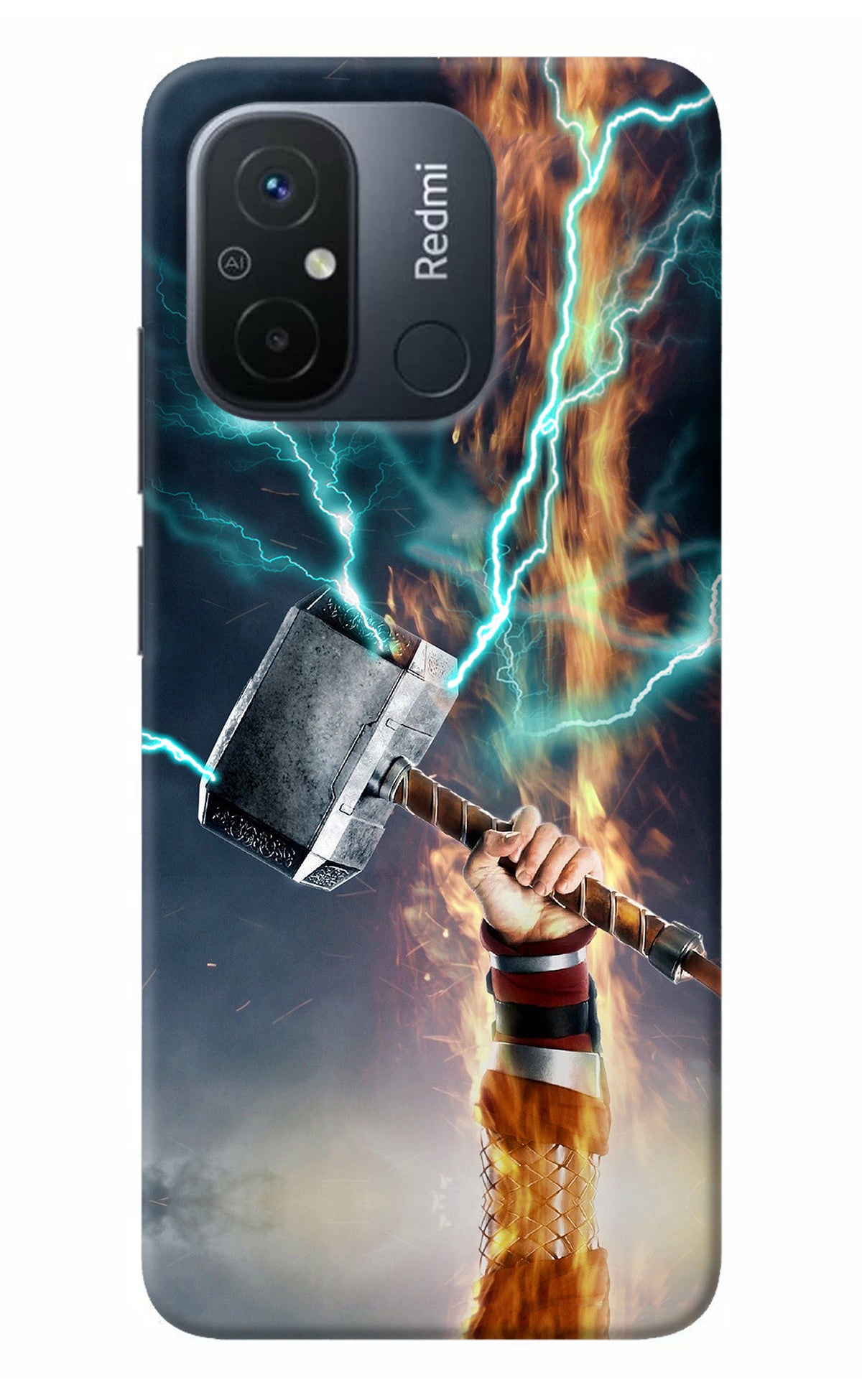 Thor Hammer Mjolnir Redmi 12C Back Cover