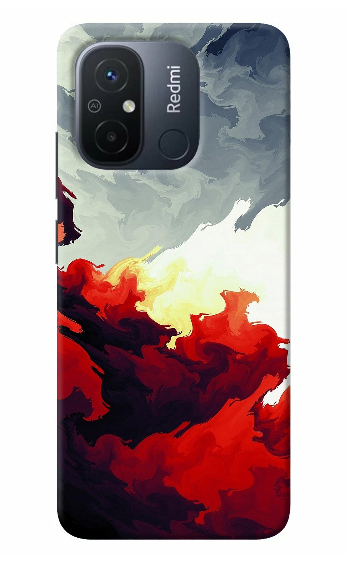 Fire Cloud Redmi 12C Back Cover