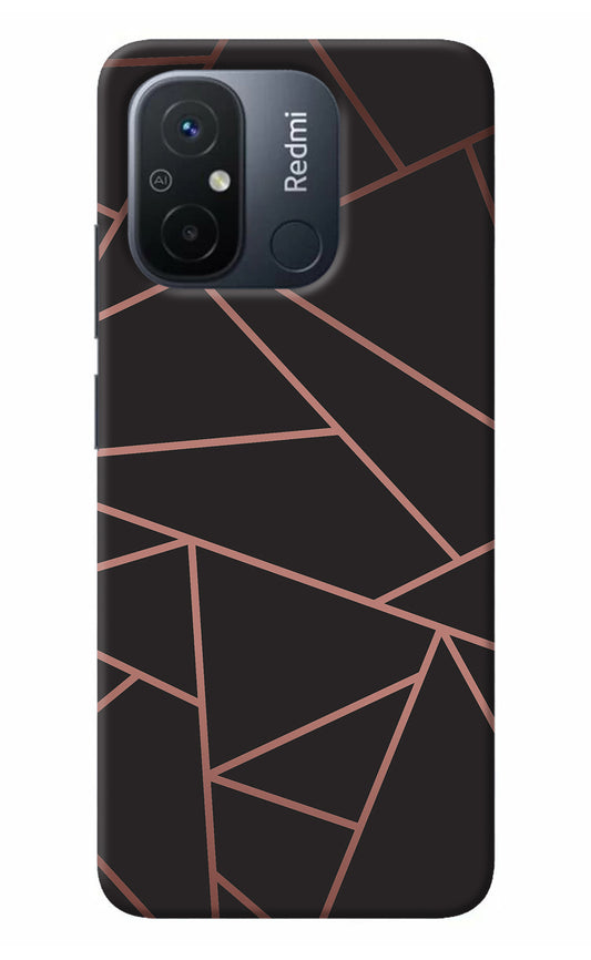 Geometric Pattern Redmi 12C Back Cover