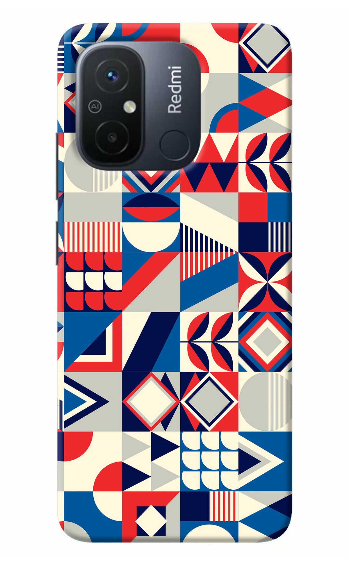 Colorful Pattern Redmi 12C Back Cover