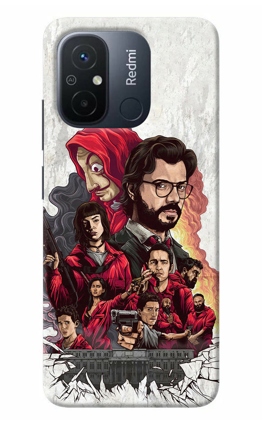 Money Heist Artwork Redmi 12C Back Cover