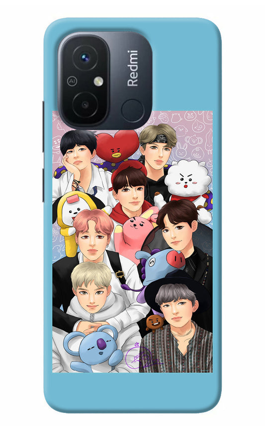 BTS with animals Redmi 12C Back Cover