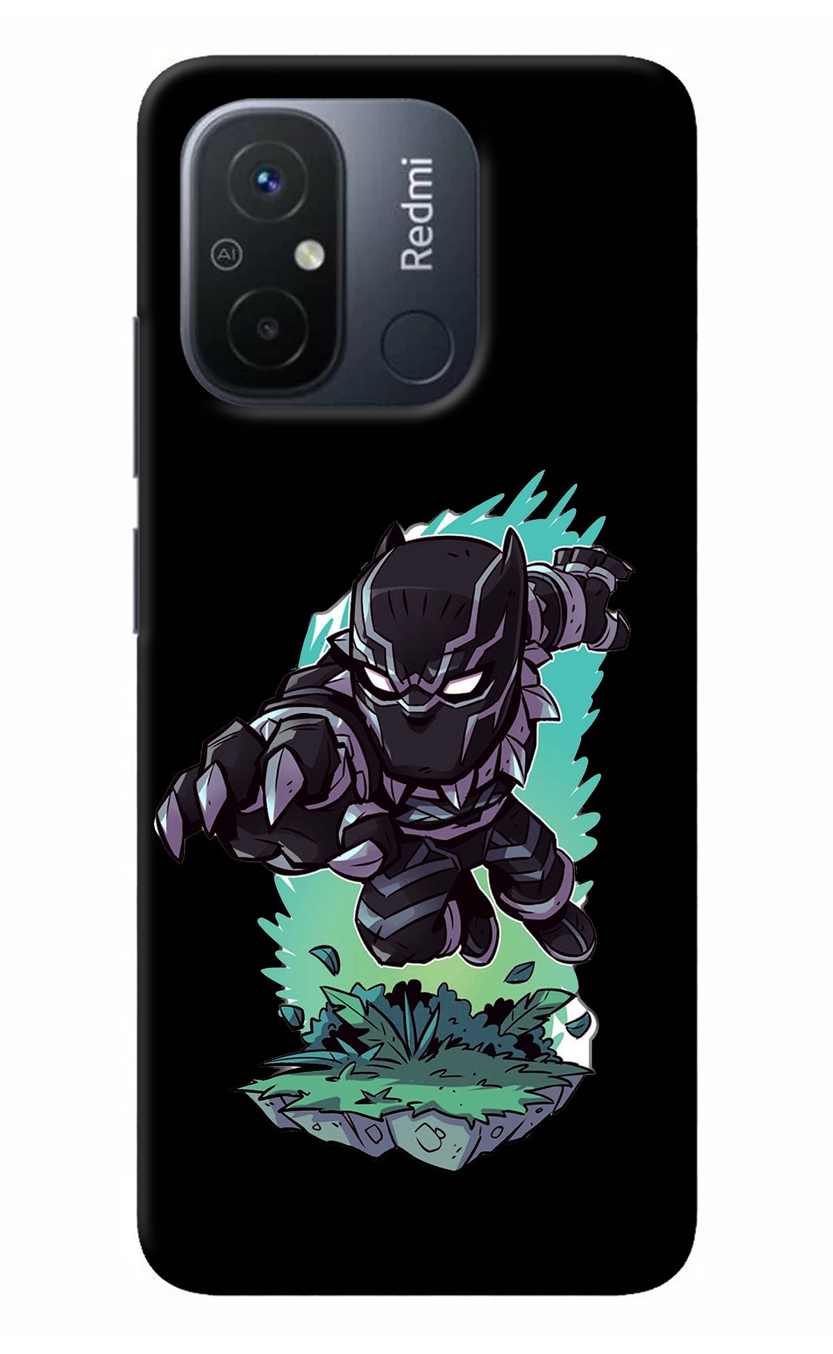 Black Panther Redmi 12C Back Cover