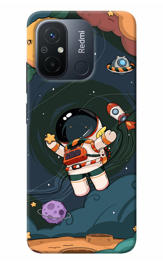 Cartoon Astronaut Redmi 12C Back Cover