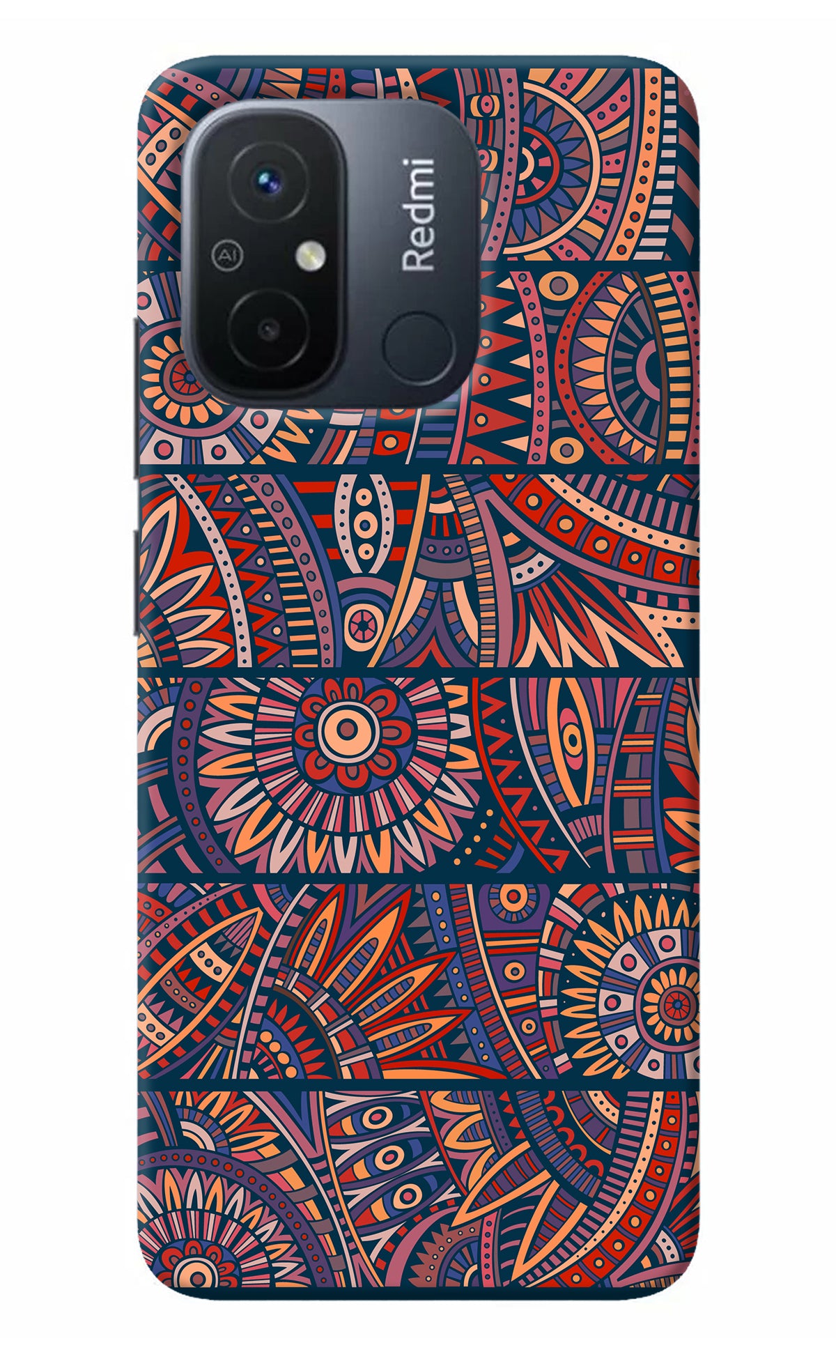 African Culture Design Redmi 12C Back Cover