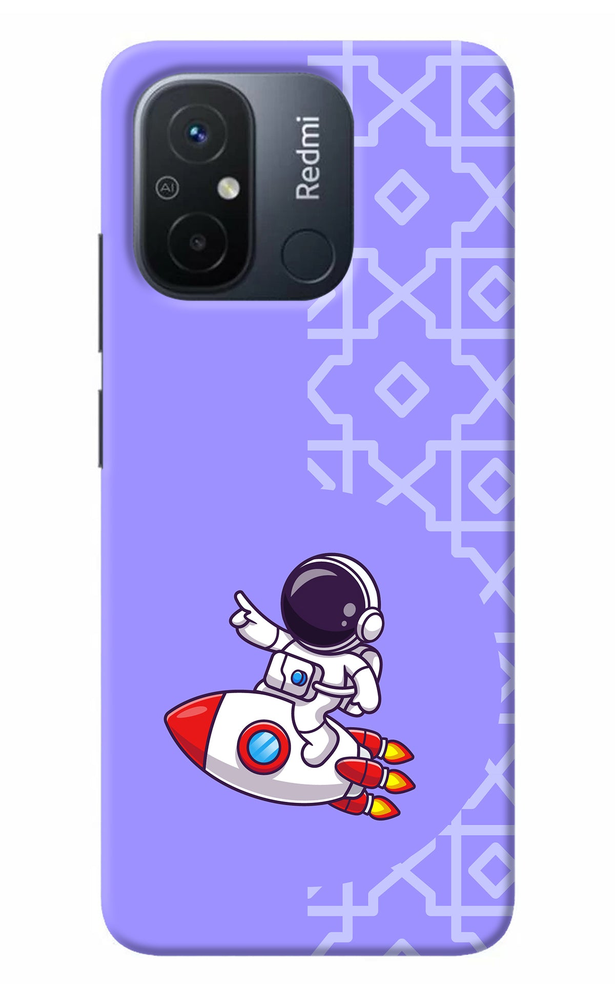 Cute Astronaut Redmi 12C Back Cover