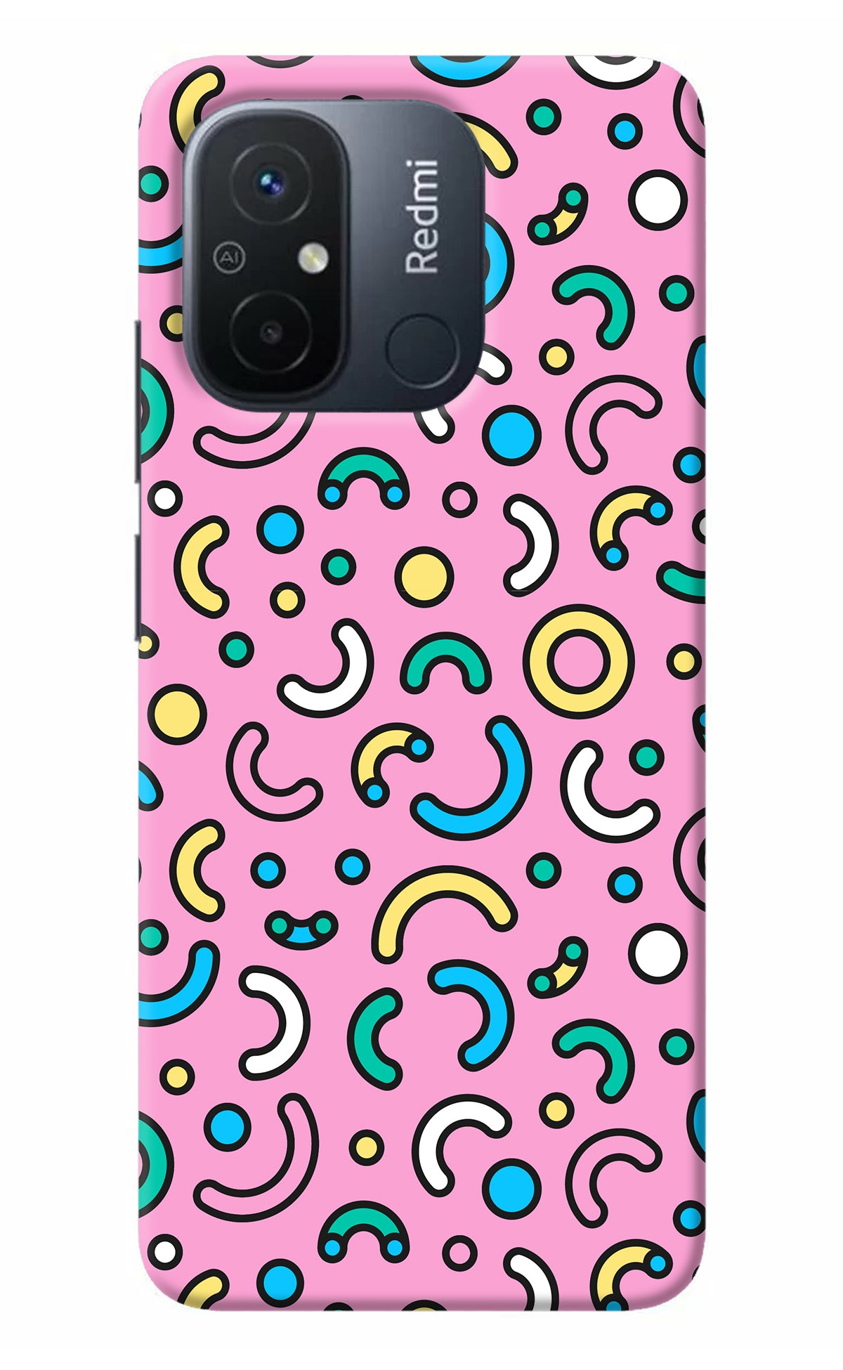 Memphis Design Redmi 12C Back Cover