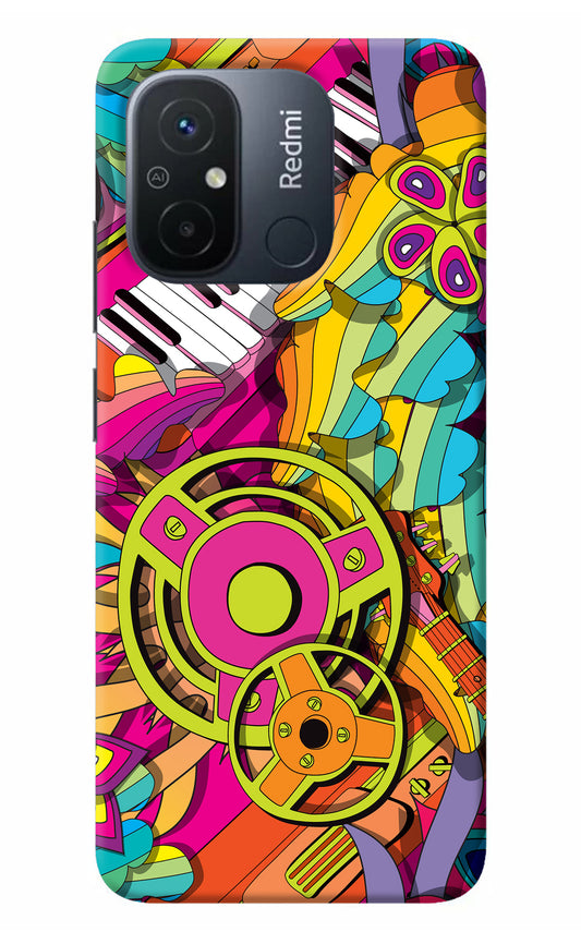 Music Doodle Redmi 12C Back Cover