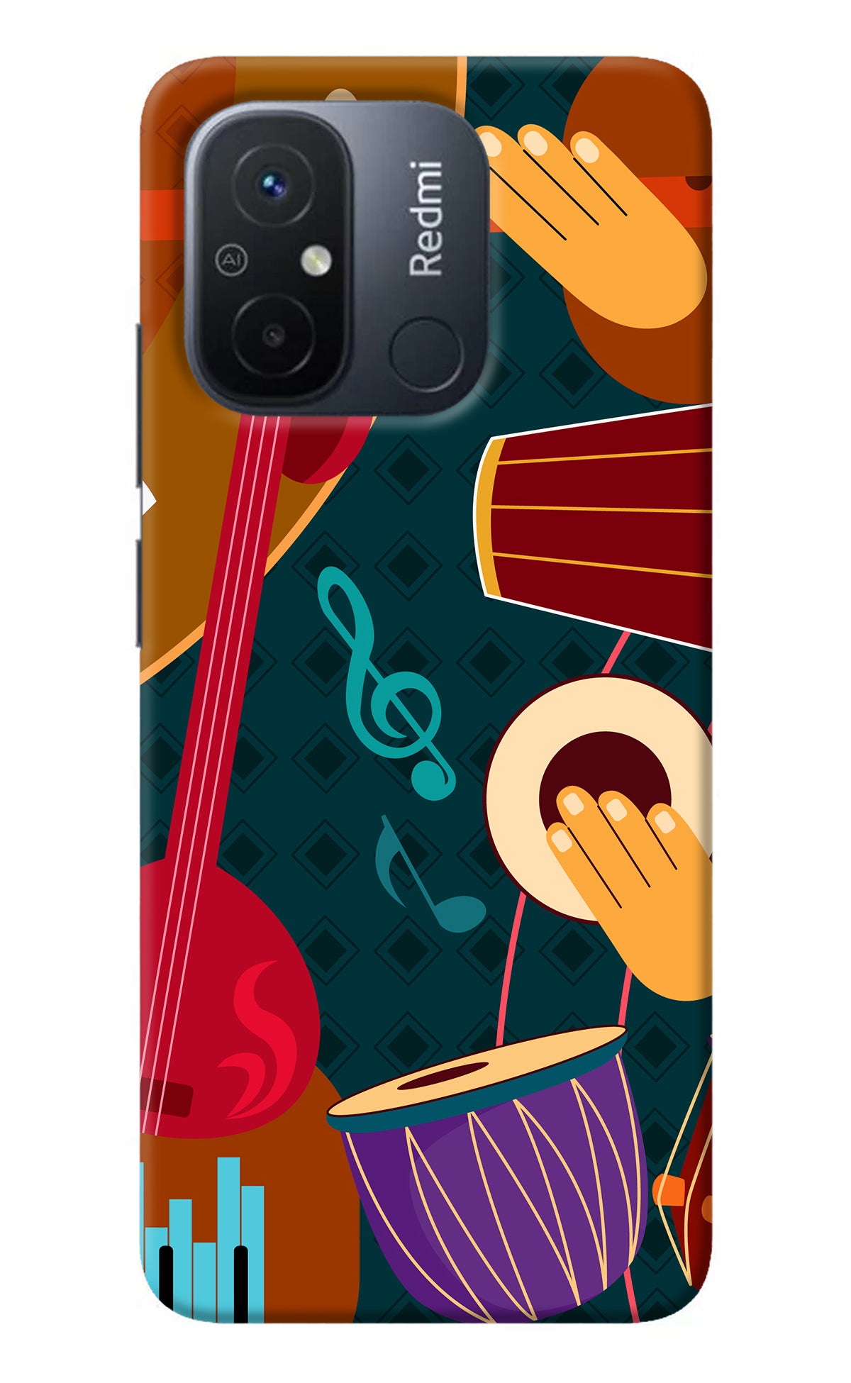 Music Instrument Redmi 12C Back Cover