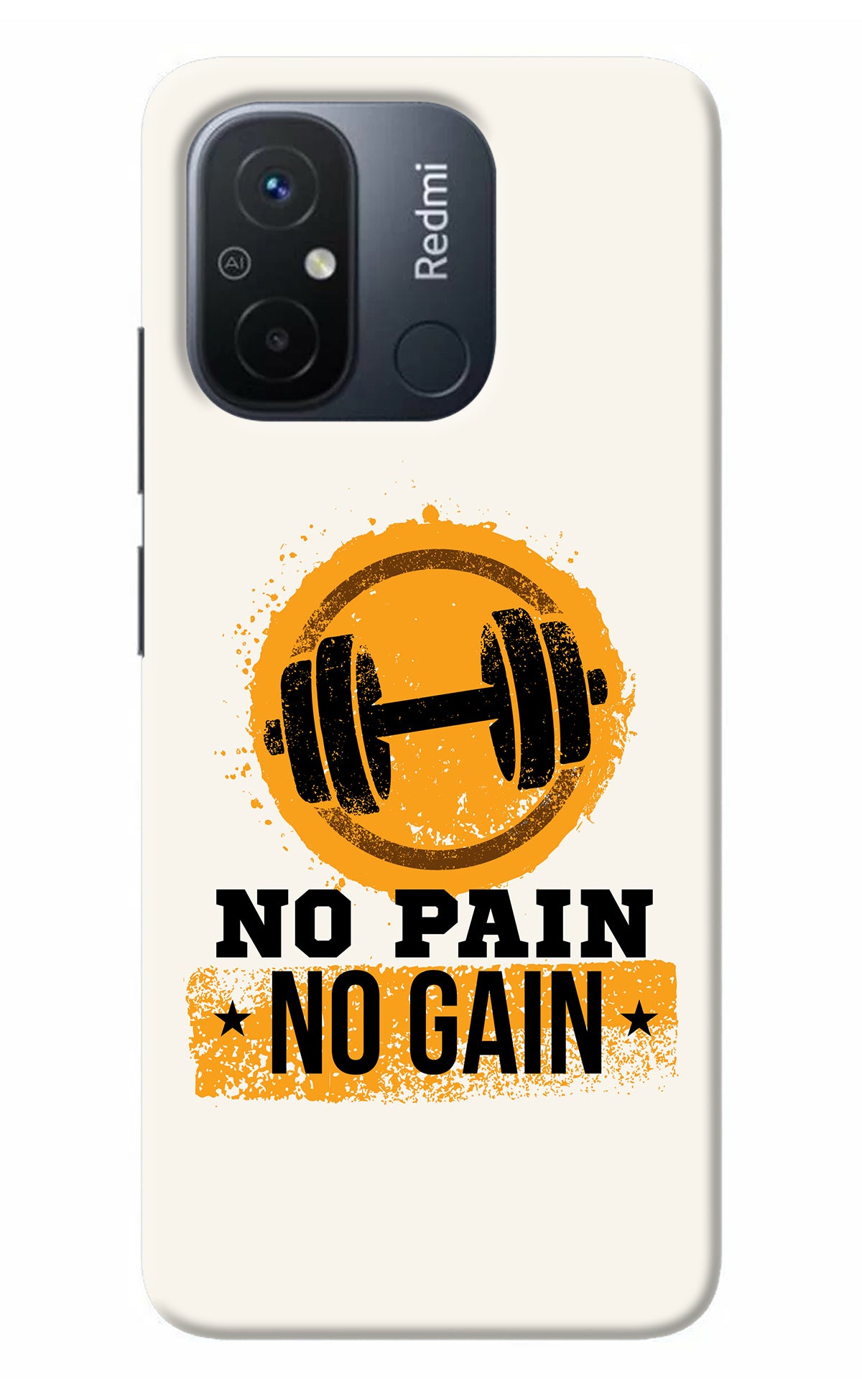 No Pain No Gain Redmi 12C Back Cover